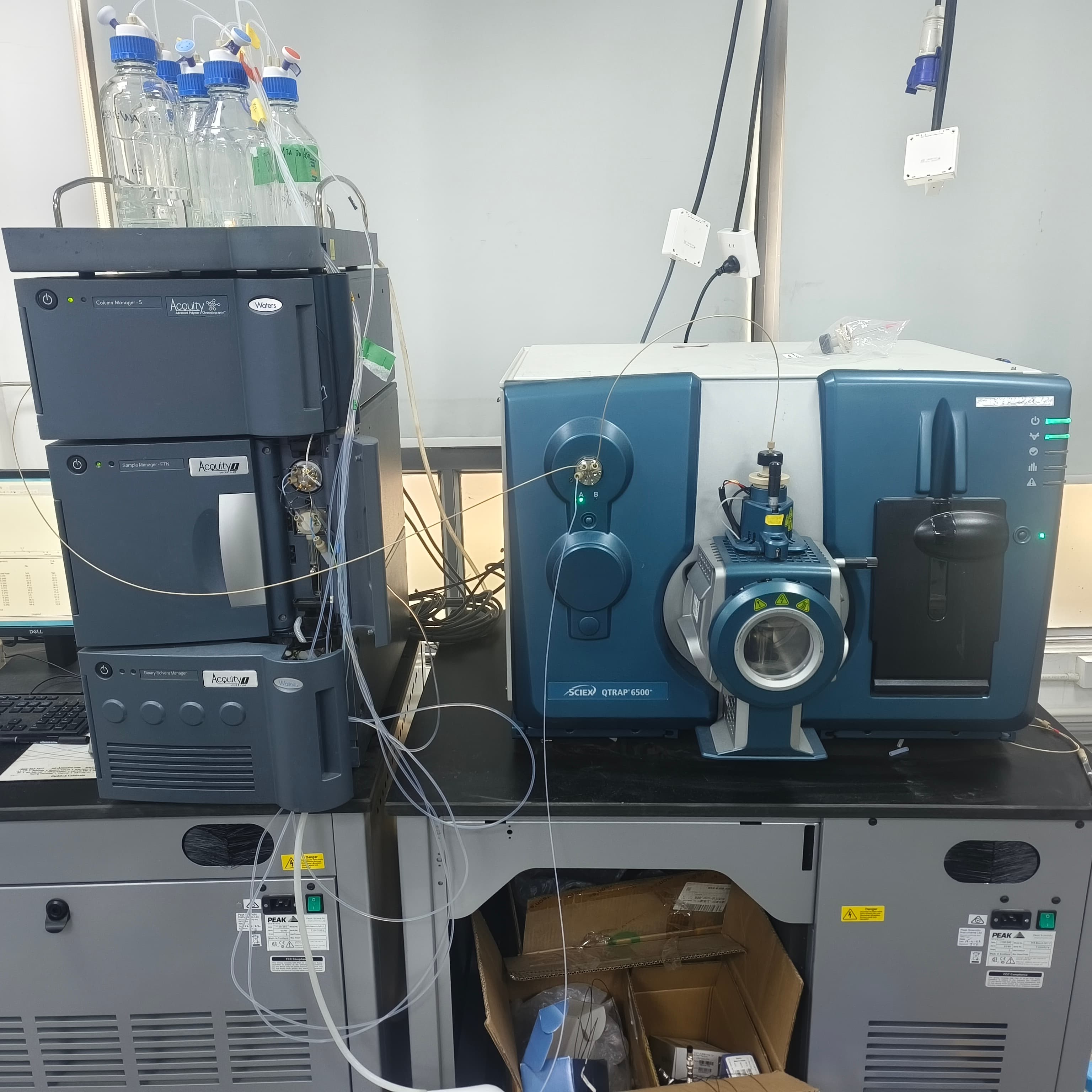 Used AB Sciex 6500+ LC-MS/MS system and the Waters Acquity UHPLC