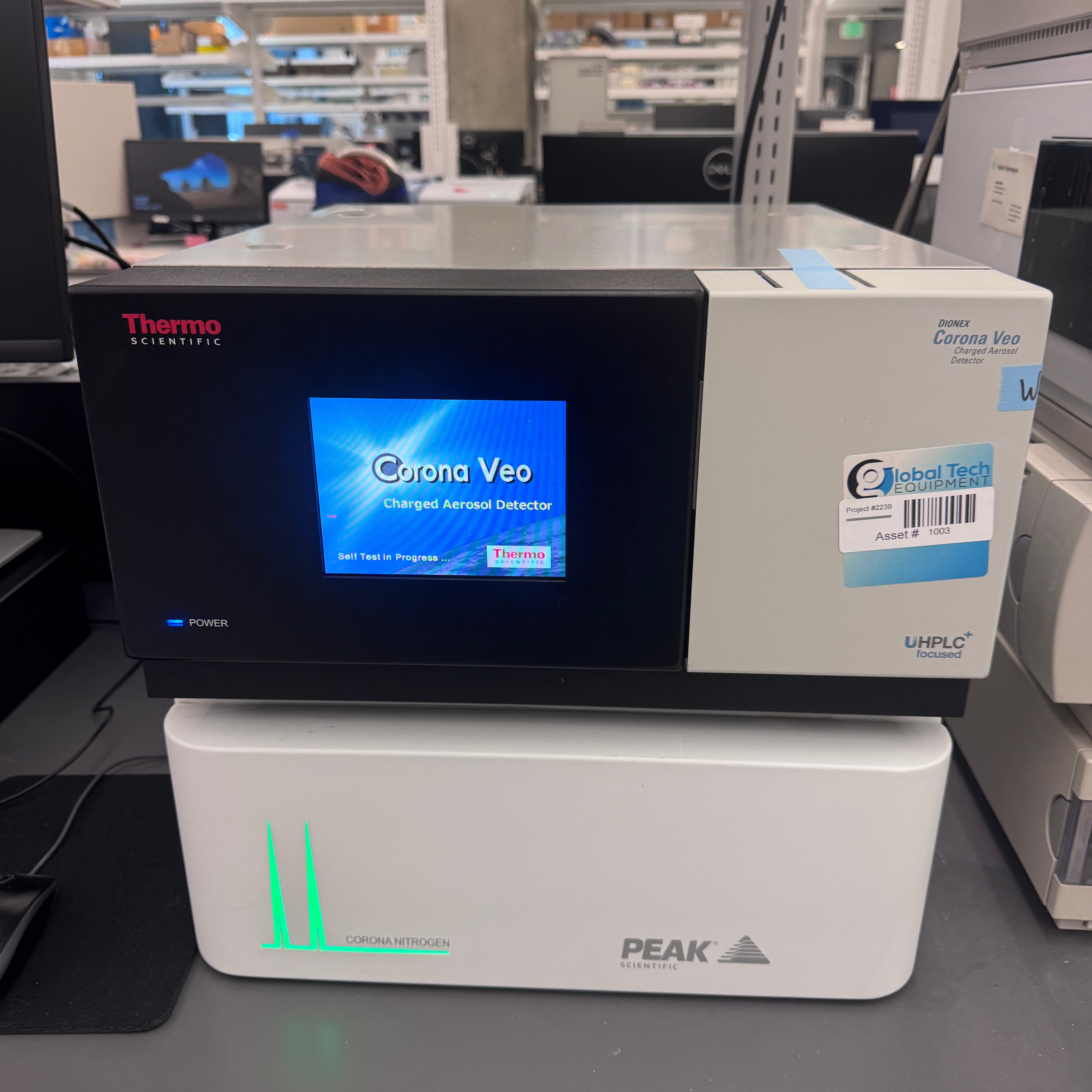 Thermo Scientific Corona Veo CAD with Peak 1010 Nitrogen Generator